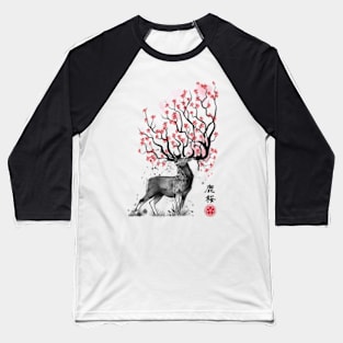 Sakura Deer Samsung Galaxy Baseball T-Shirt